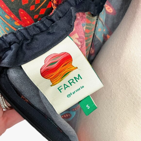 Farm Rio Arabesque Toucans Open Back Midi Dress in Multi Size S Long Sleeve - Picture 10 of 12